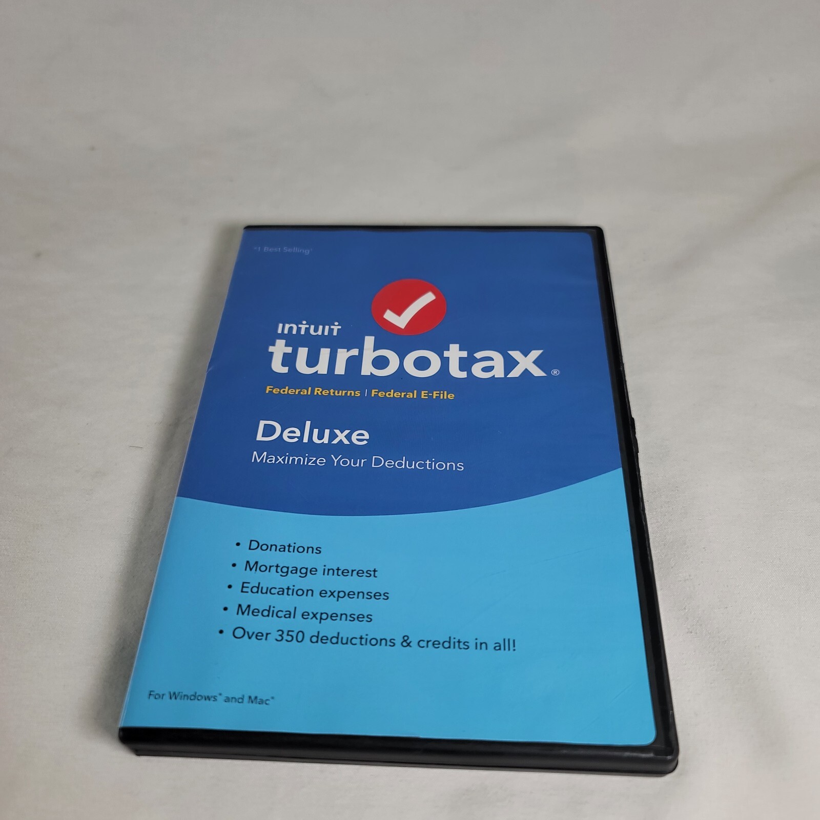 Intuit TurboTax Deluxe 2018 – Federal Return & E-file – Tax Preparation