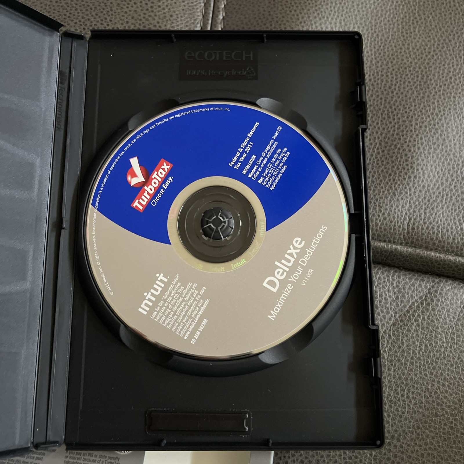 TurboTax Deluxe 2011 Federal and State Tax Returns CD