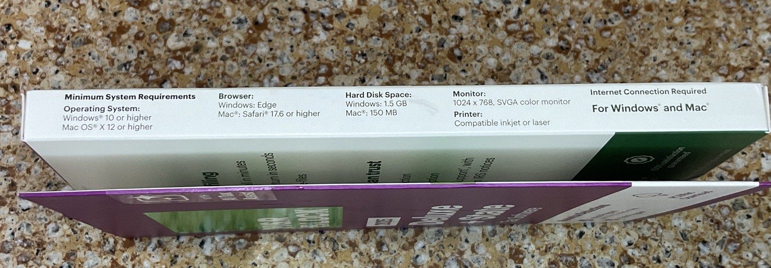 H&R Block 2025 Deluxe + State Tax Software Key Card PC/Mac