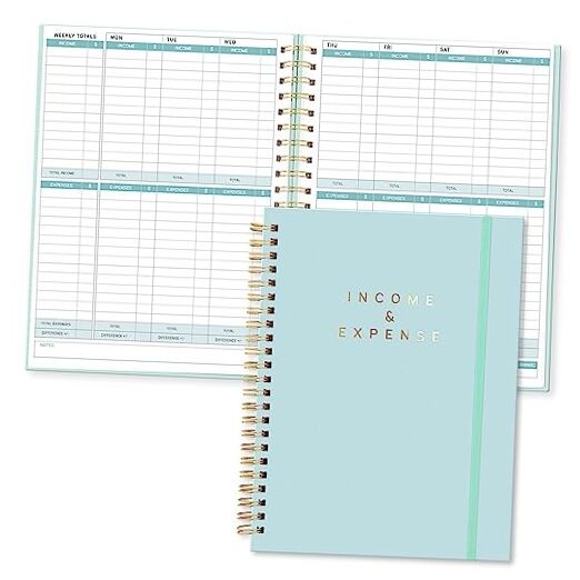 S&O Income and Expense Tracker Notebook for Better Money 6.4×8.4 inches