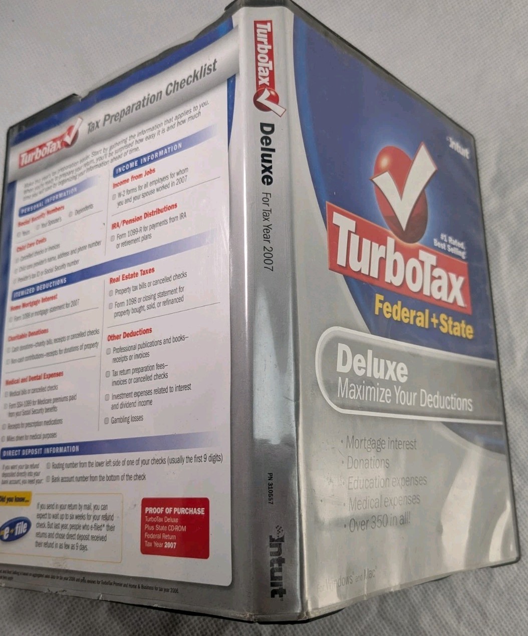 Turbo Tax Deluxe 2007