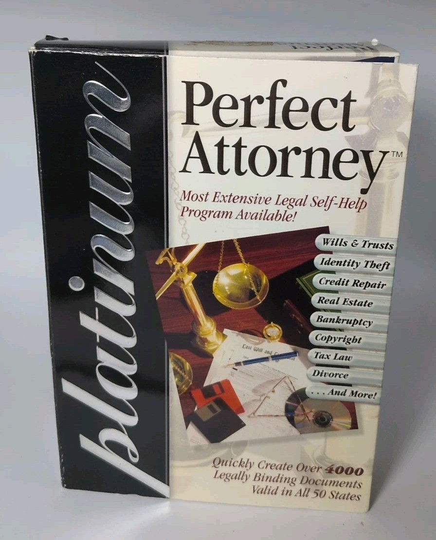 Perfect Attorney Platinum PC CD-ROM 4-Disc B504