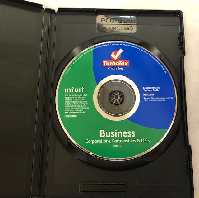 2010 TurboTax BUSINESS Federal Returns/E-file for Windows