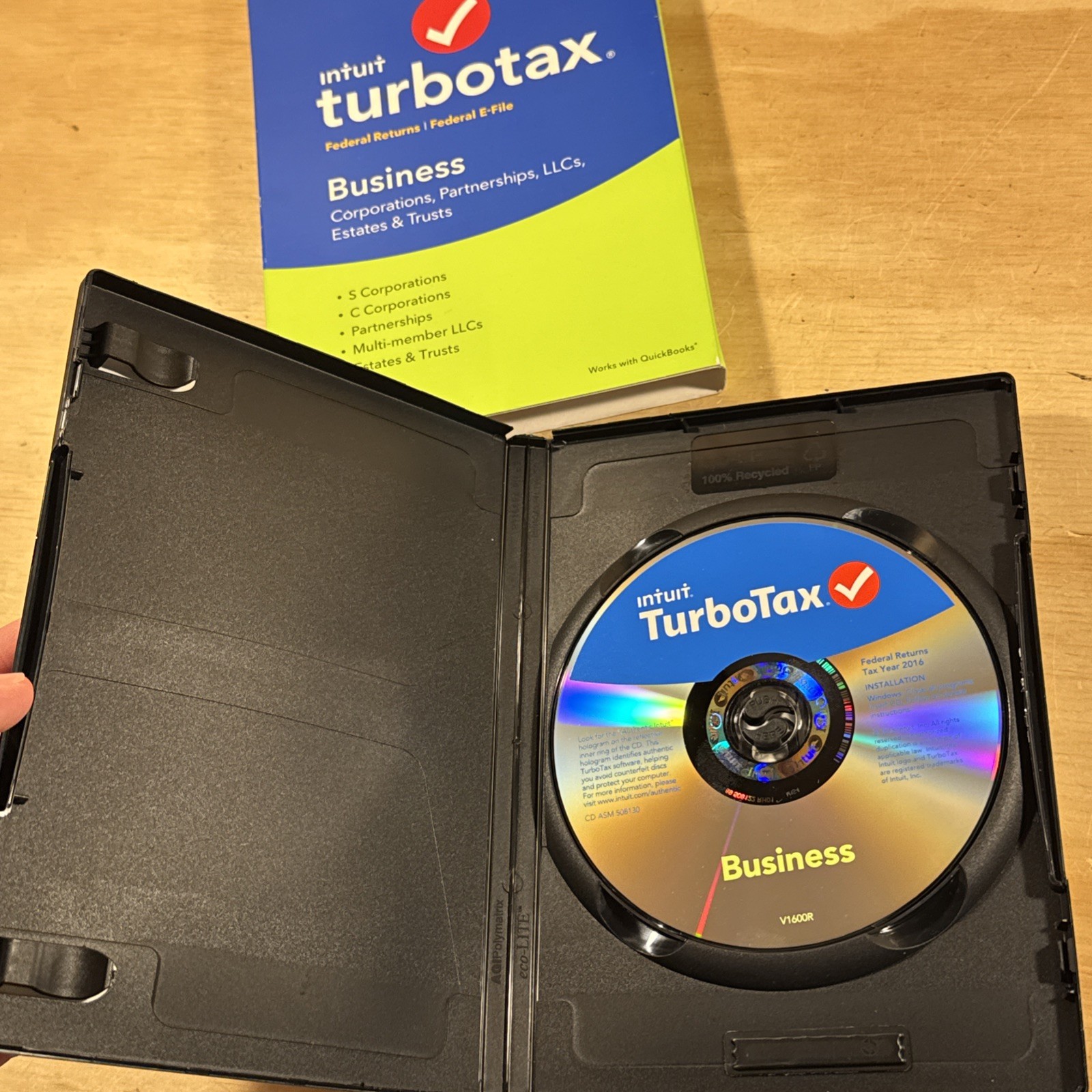 Turbotax BUSINESS 2016 CORPORATIONS Trusts ESTATES Retail Case UNTESTED AS-IS