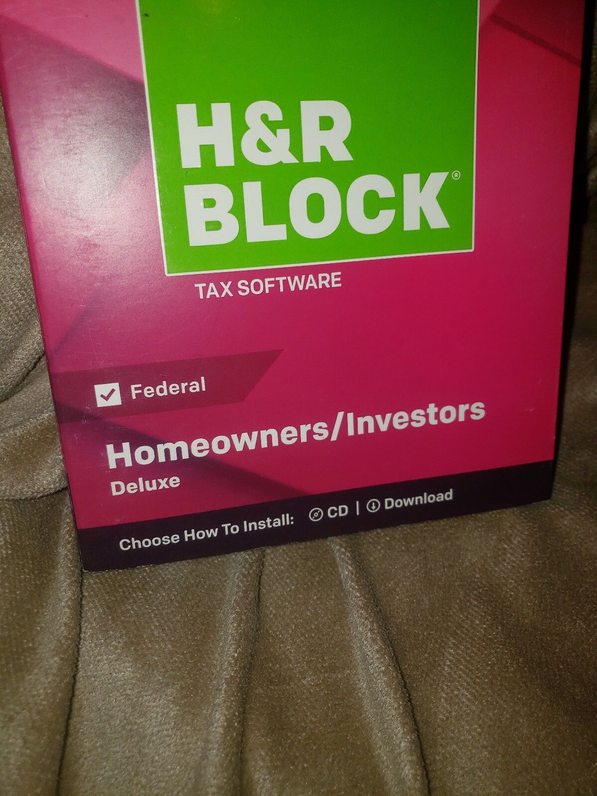 H&R Block 2018 Deluxe Tax Software Federal Homeowners/Investors