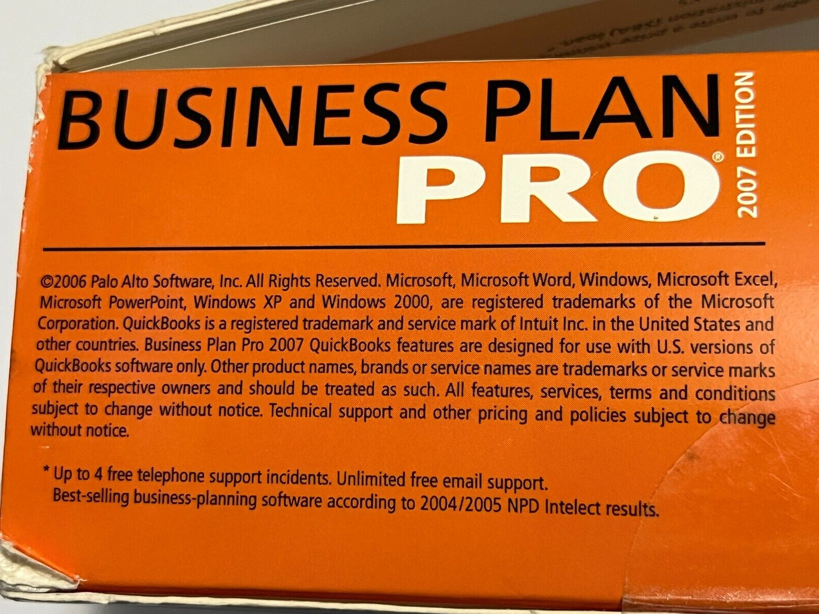 Business Plan Pro 2007 Palo Alto Software PA-279 (FACTORY SEALED)