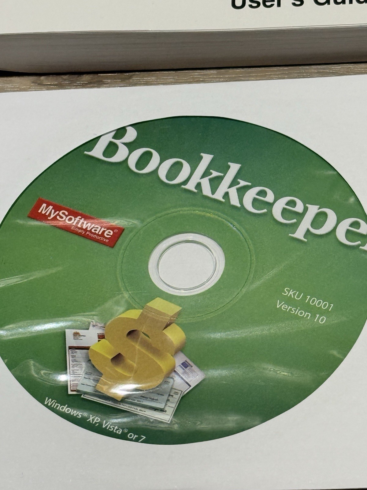 MySoftware Bookkeeper Business Finances Manager Accounting Software 2009 Windows