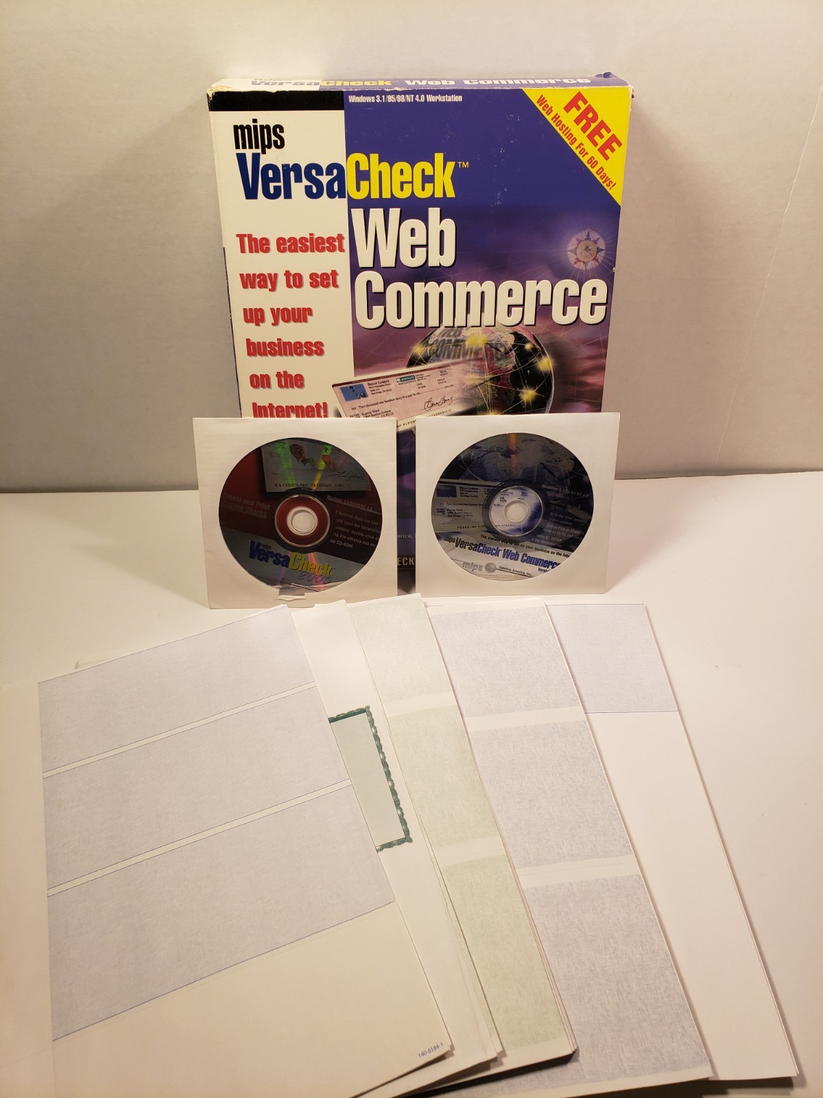 VersaCheck 2000 Web Commerce & Personal CDs Software, Checks and Refill