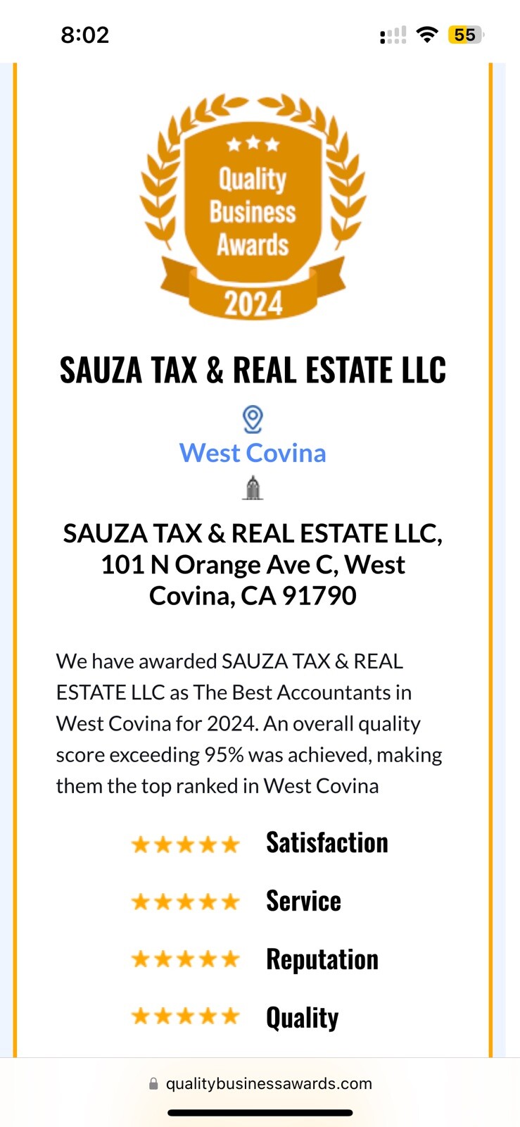 Professional income tax preparation