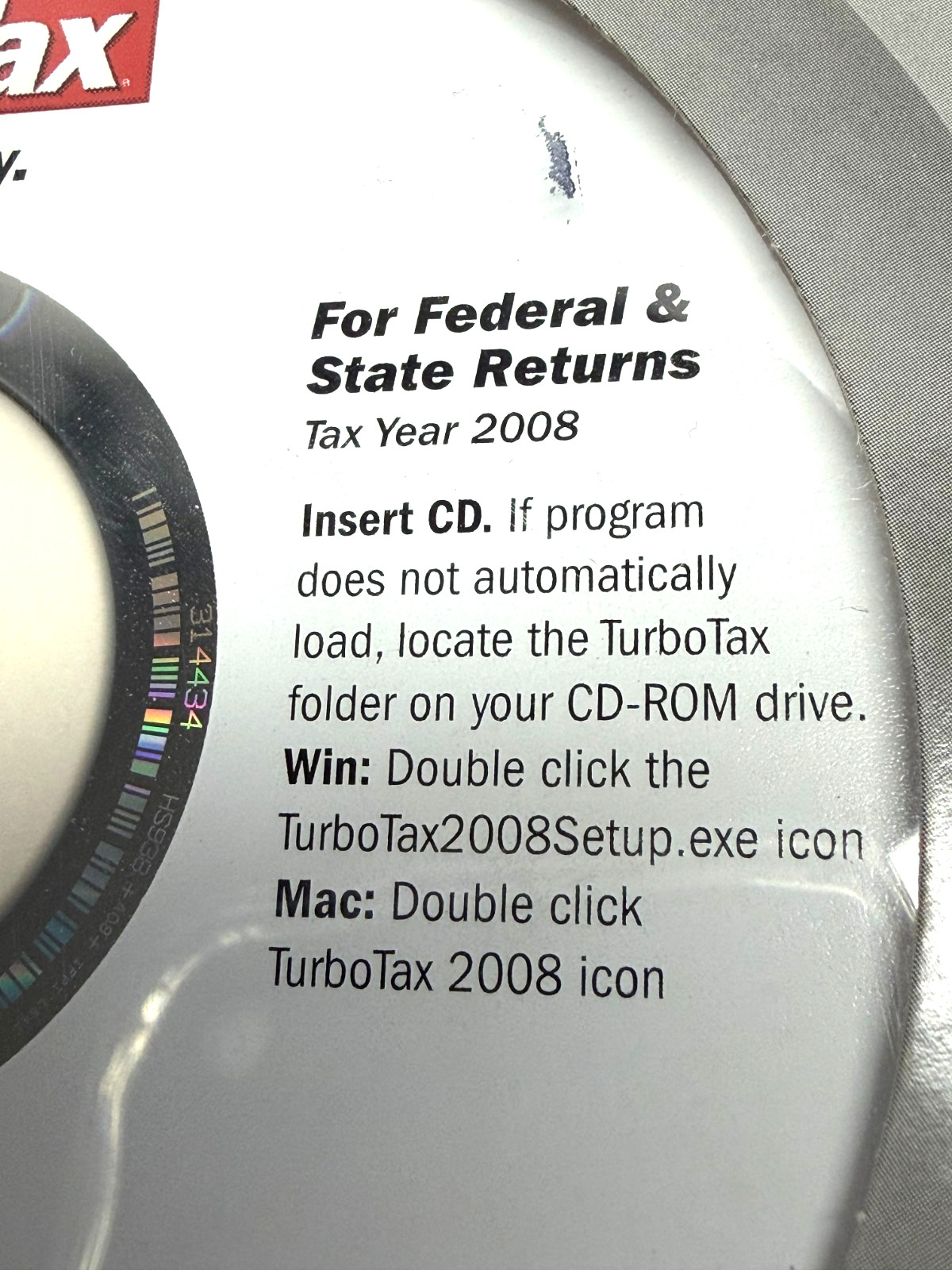 NEW Intuit TurboTax 2008 Deluxe Edition