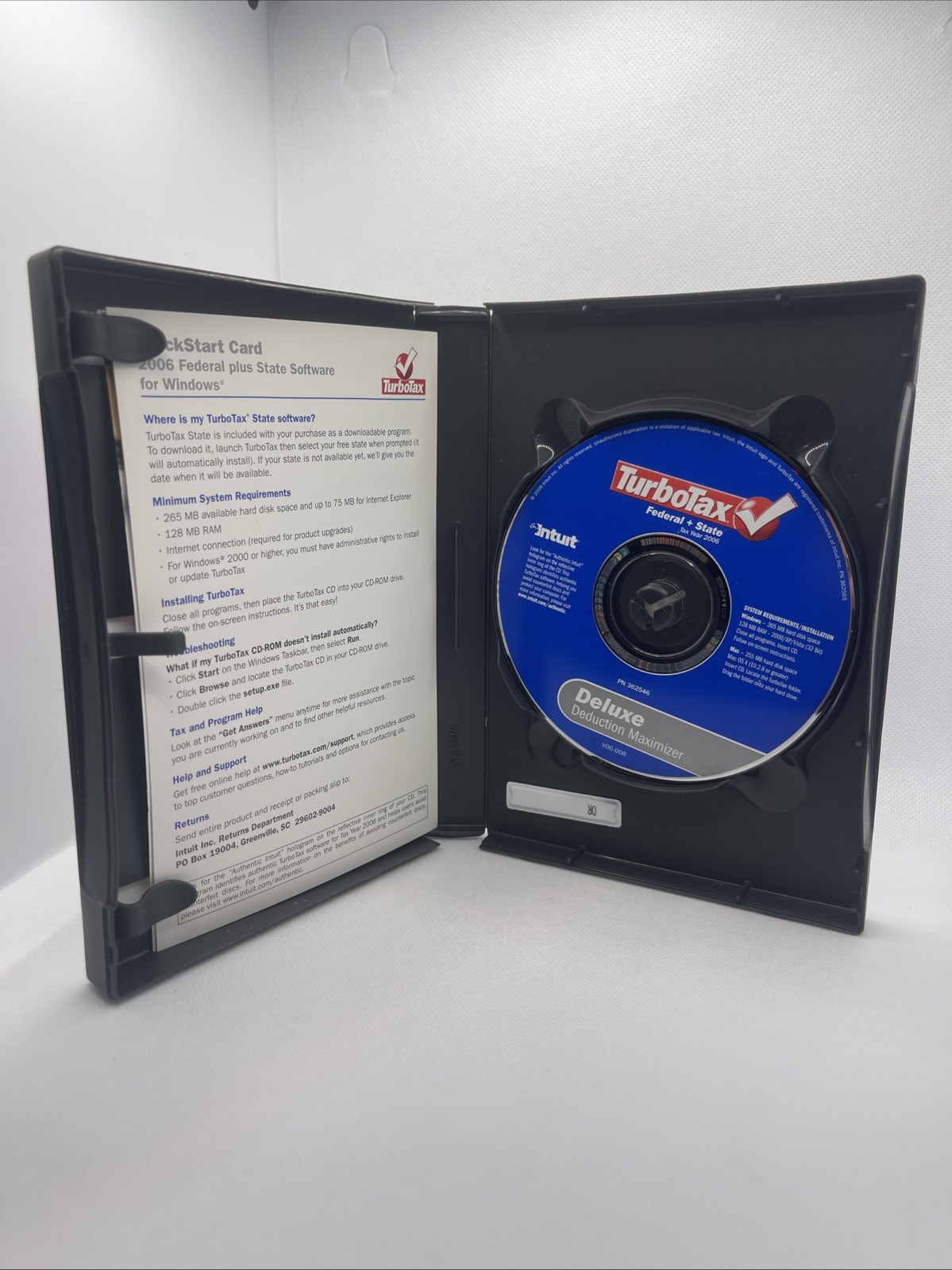 5 Turbo Tax Deluxes 2002, 2006 – 2010 Federal + State includes Federal E-File