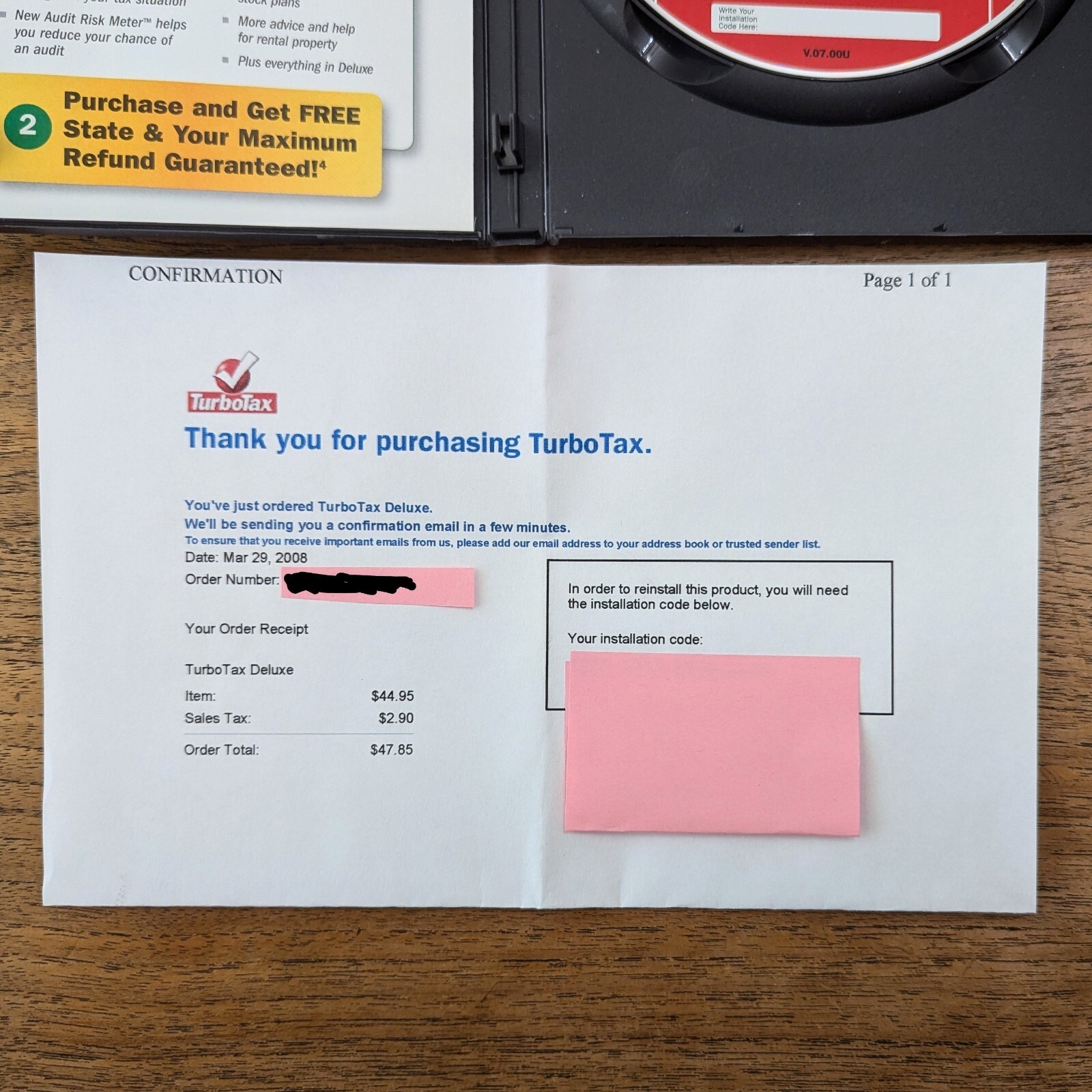TurboTax (Lot of 7) 2000 Deluxe, 2003, 2007 Deluxe, 2009, 2010, 2011, 2012