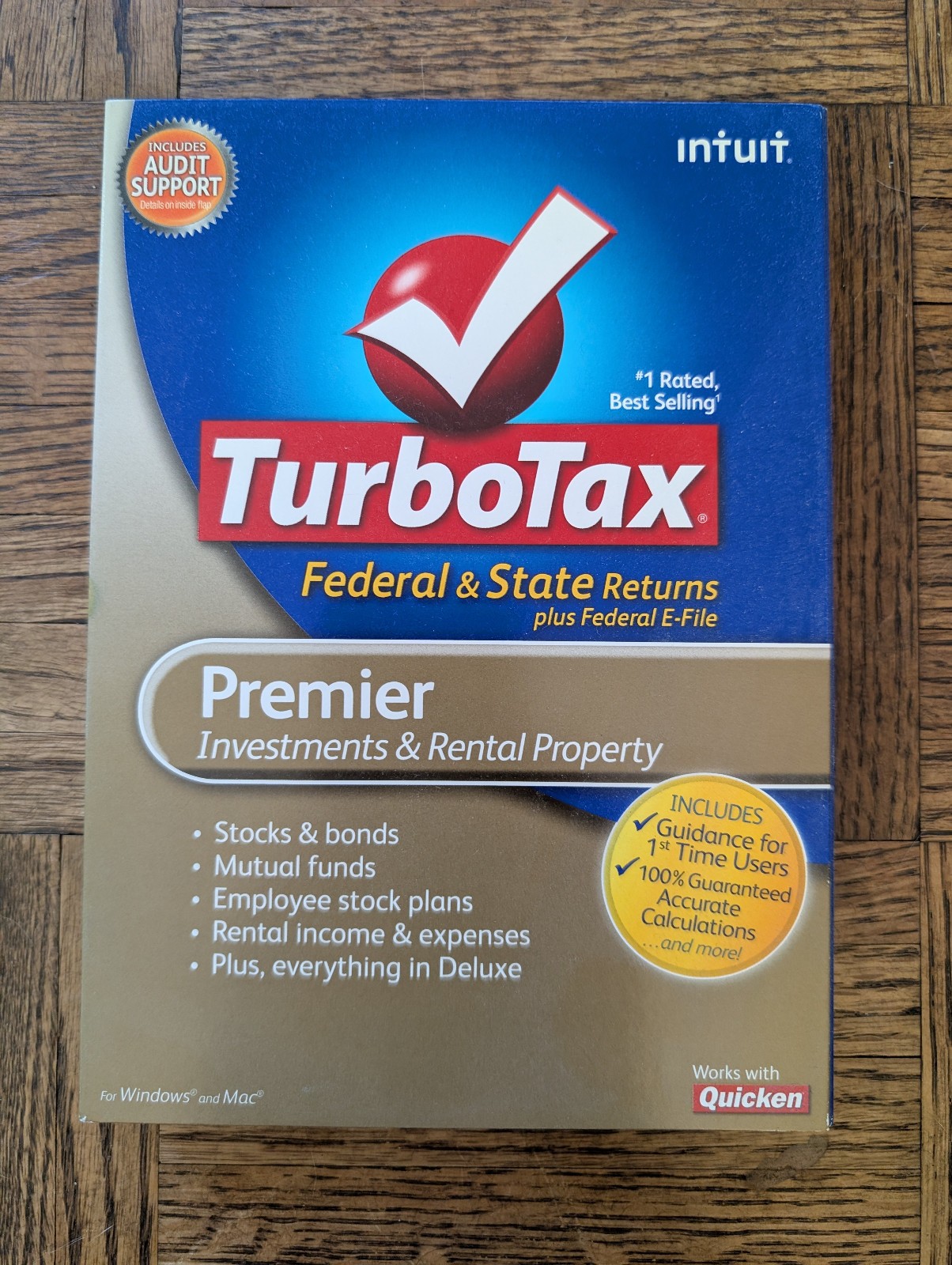 TURBOTAX PREMIERE CD Years 2010 2012 2015