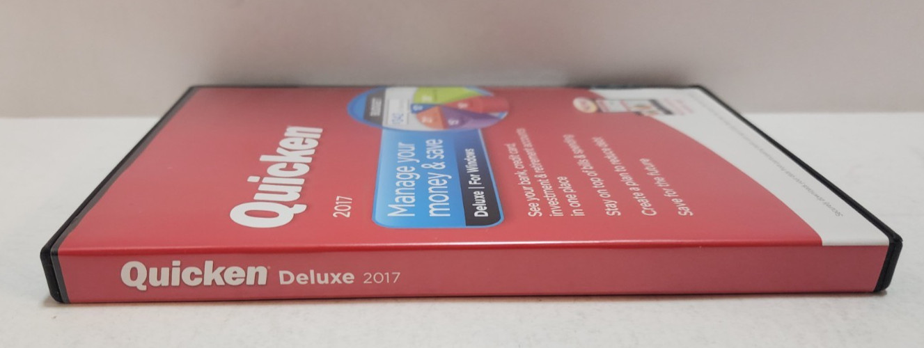 Intuit Quicken 2017 Deluxe For Windows Brand New Sealed READ BEFORE PURCHASING!!