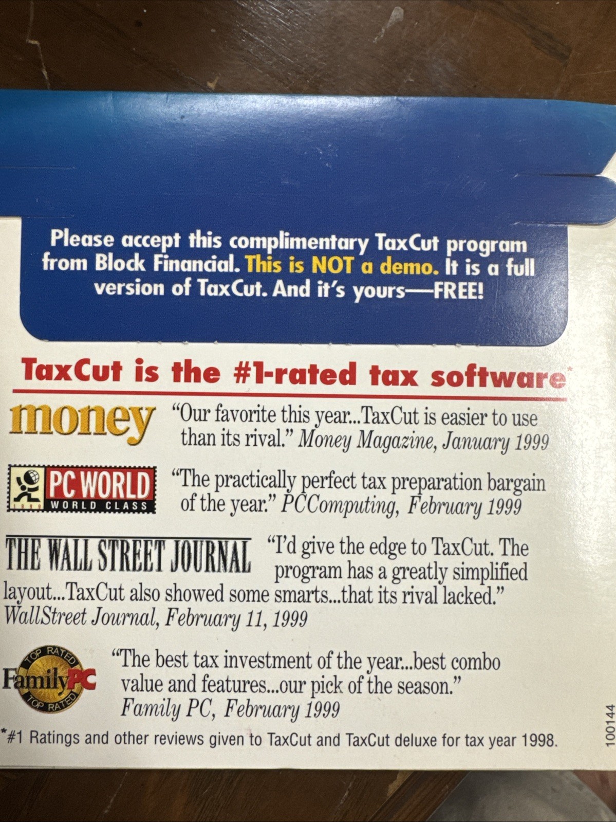 Vintage Kiplinger Tax Cut Cd 1998