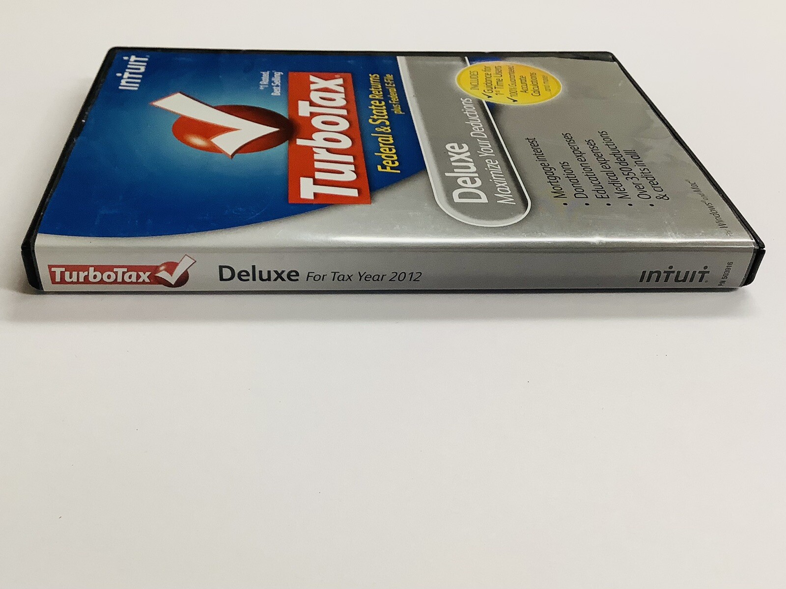 Turbotax 2012 Deluxe. Federal and State + Federal E-file (Win/Mac) (G)
