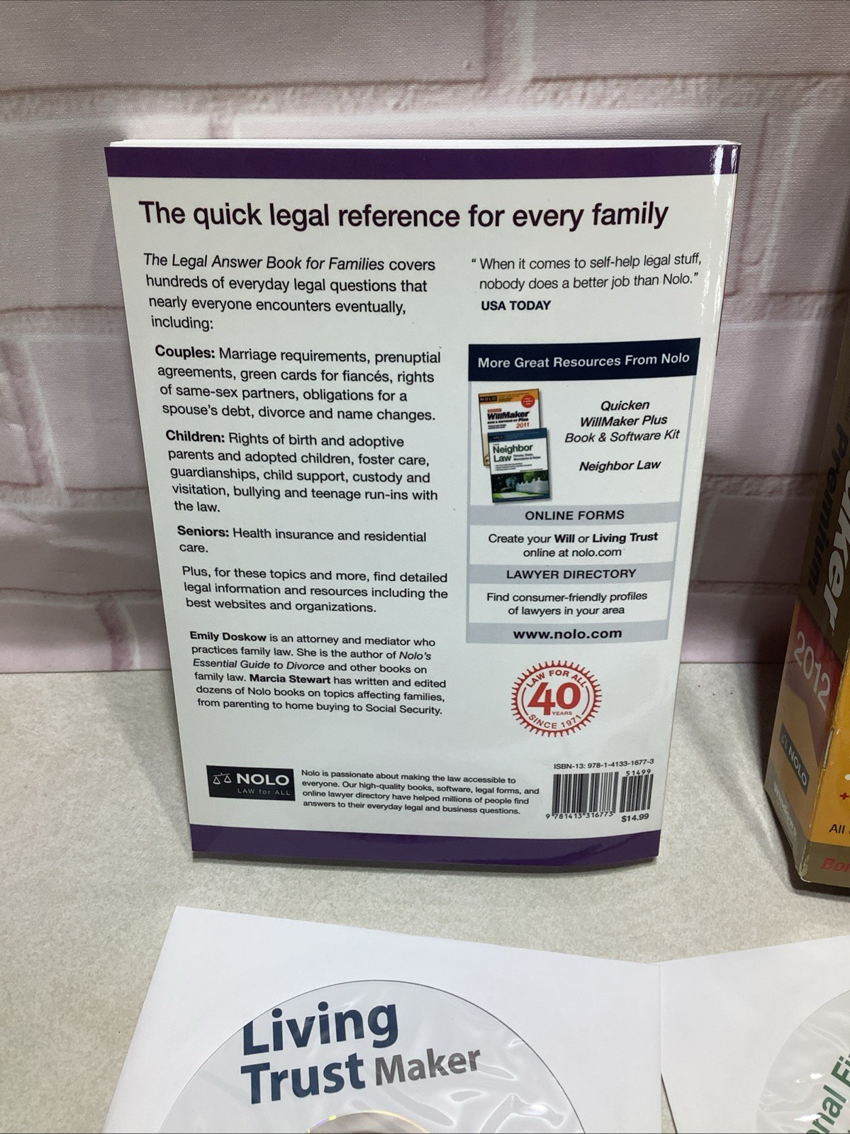 NOLO Quicken Estate Planning Software (Windows XP SP2/Vista/7) 2012