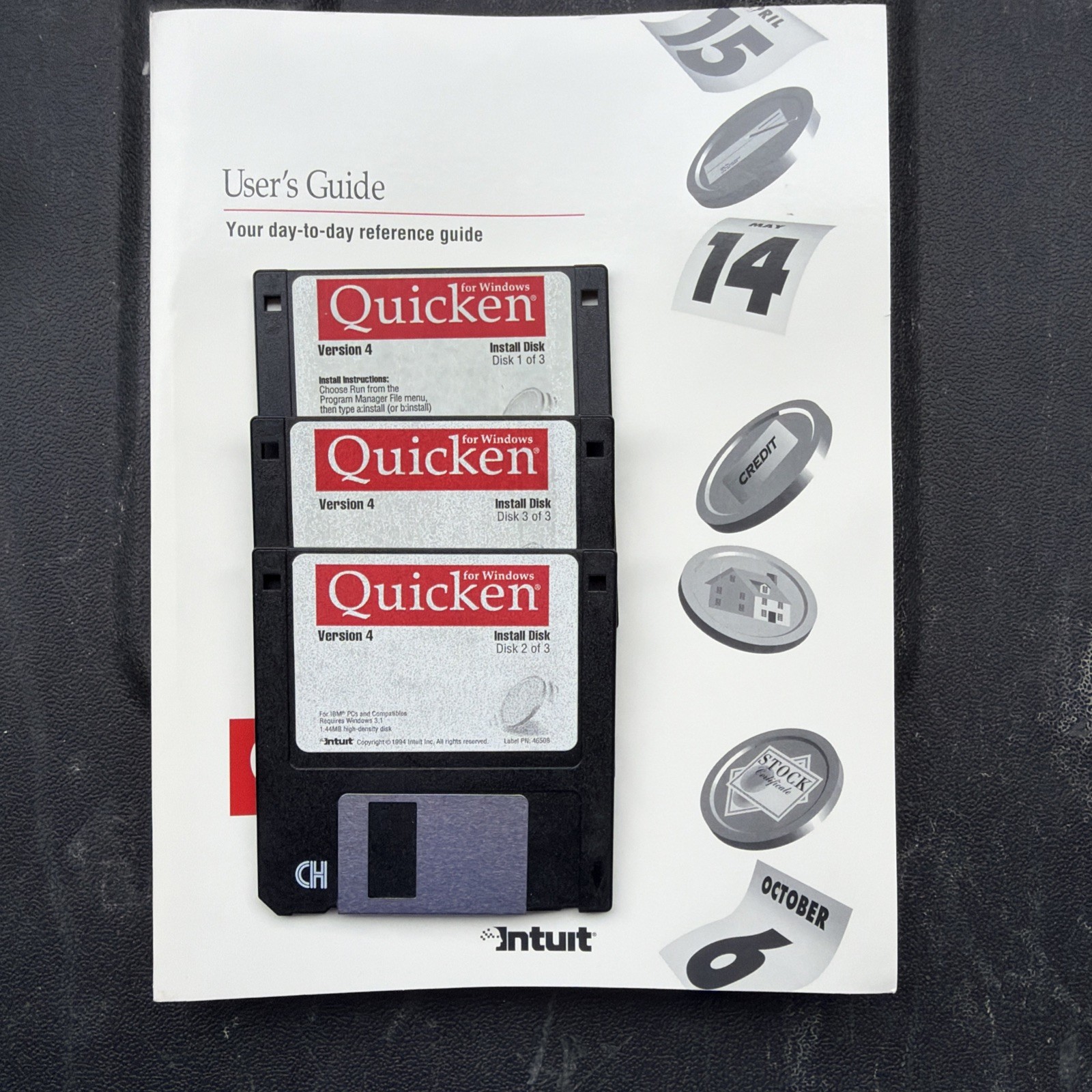 Quicken For Windows 95 Software Floppy