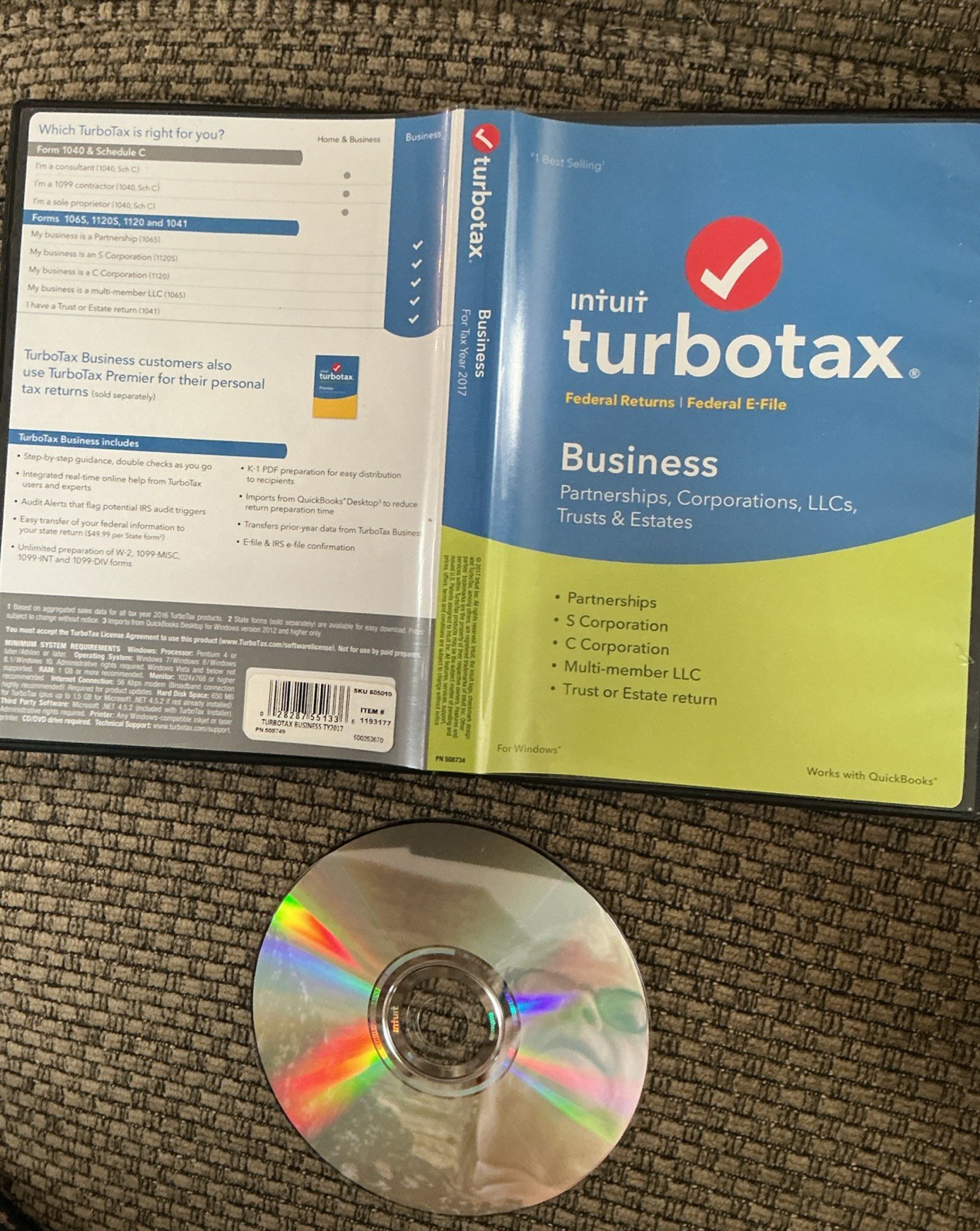 TurboTax 2017 Business: Corps, LLCs, Trusts For Windows