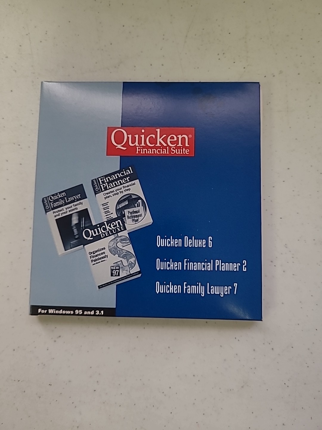 Quicken Financial Suite for Windows 95 – Deluxe 6, Planner 2, Lawyer 7
