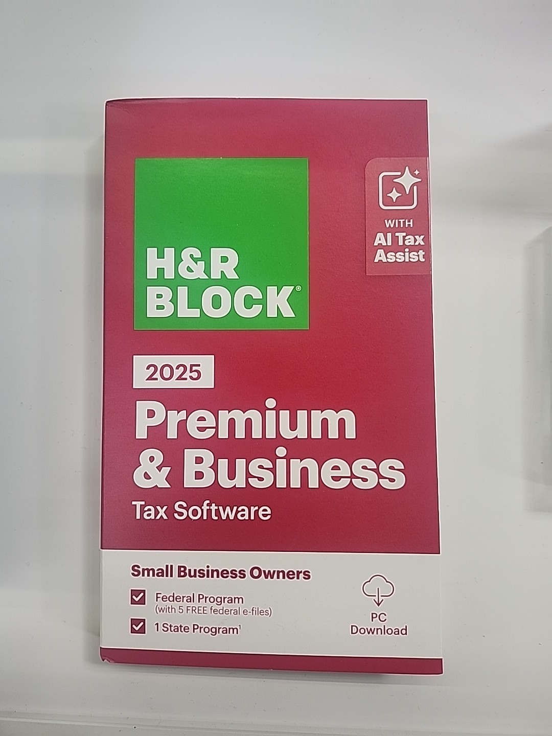 H&R Block Tax Software Premium & Business 2025, PC Only [Key Card] #8647