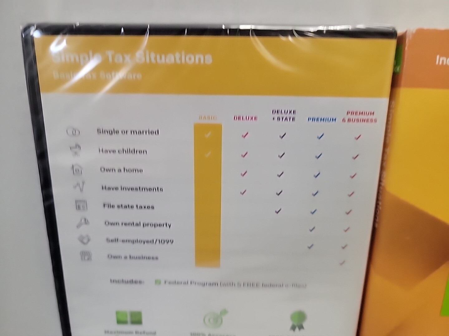 NEW H&R Block Basic Tax Software 2019 for 1 User, Windows 1033600-19 Simple Tax