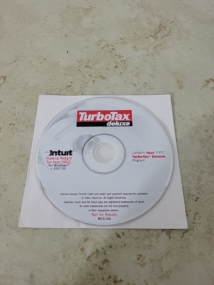TurboTax Premier Home & Business Federal Return Tax Year 2002