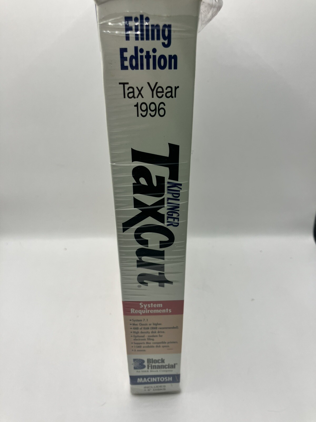 Kiplinger Tax Cut Filing Edition Tax Cut 1996