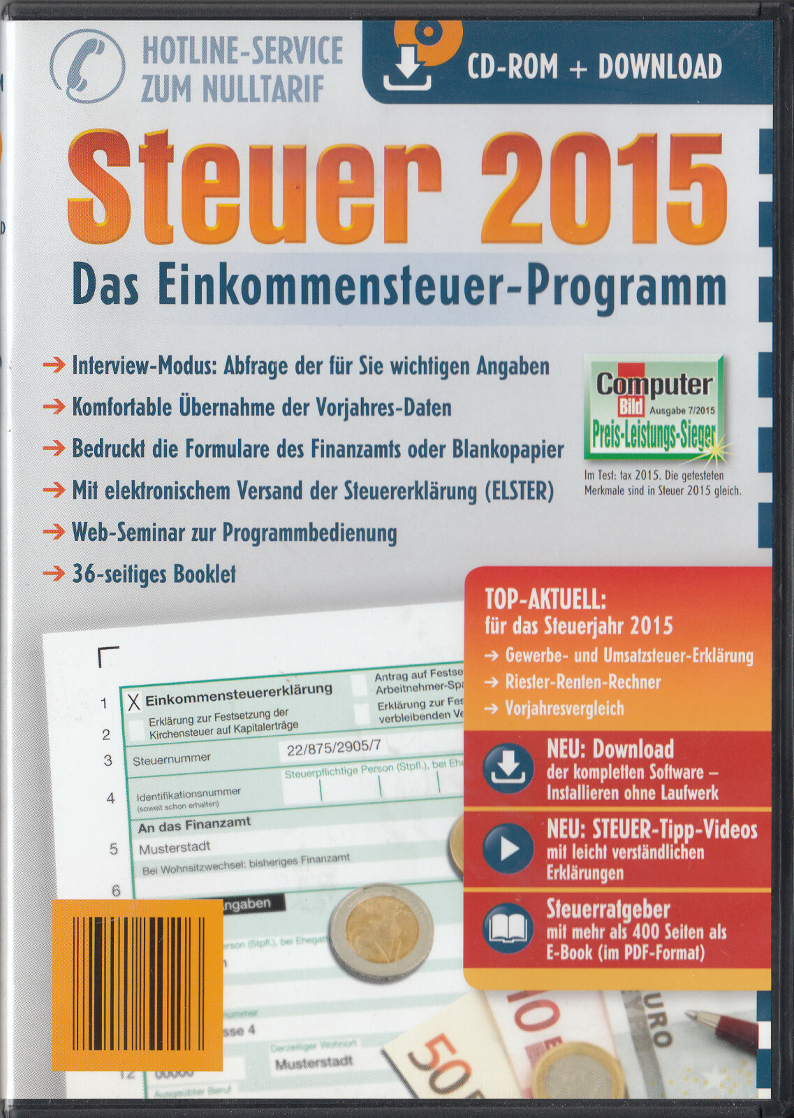Aldi DVD Tax Software Tax Return Program by WISO with ELSTER + TOP/NEW