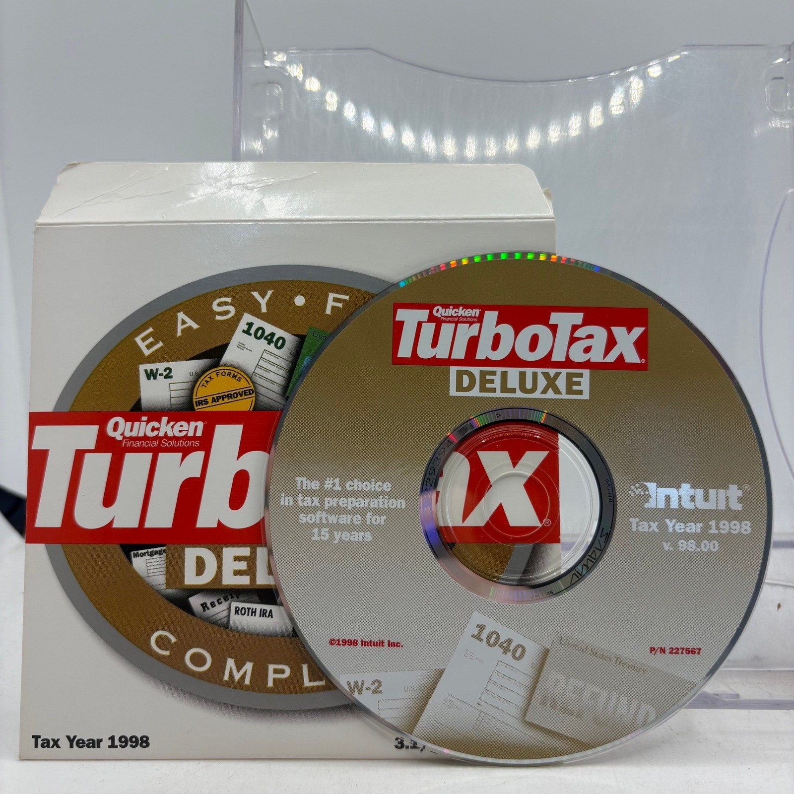 Vintage 1998 Quicken TurboTax Deluxe Complete Windows 3.1 95 98 NT 4.0 Tax Year