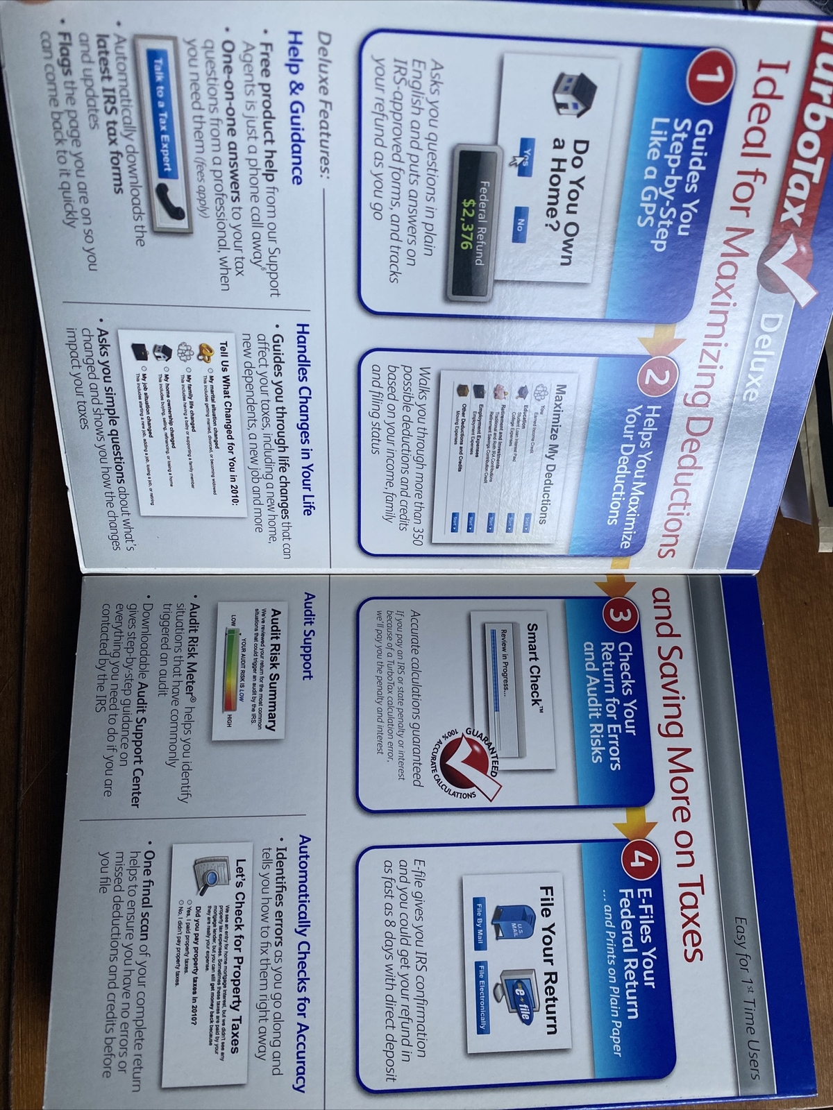 2010 TurboTax Deluxe Windows & Mac CD Federal