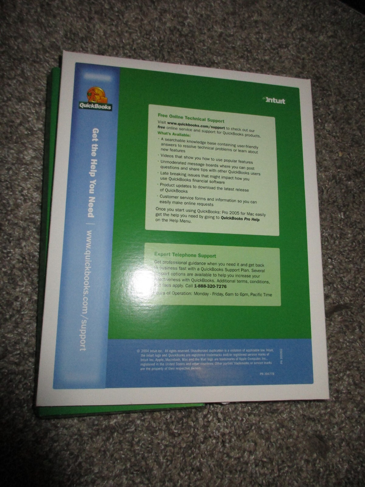 Inturt QuickBooks Pro Mac 2005 Version 7.0