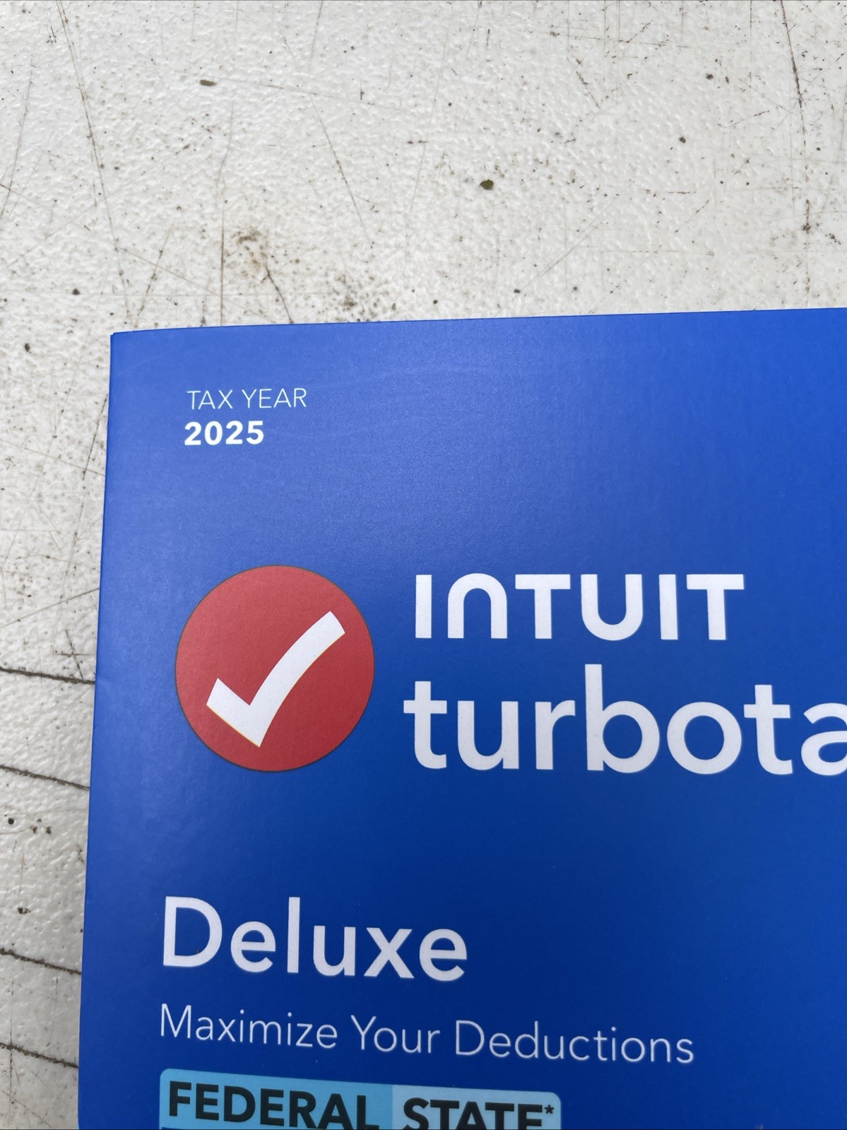 TurboTax Deluxe Desktop 2025 Federal & State Tax Return Product Key Card Desktop