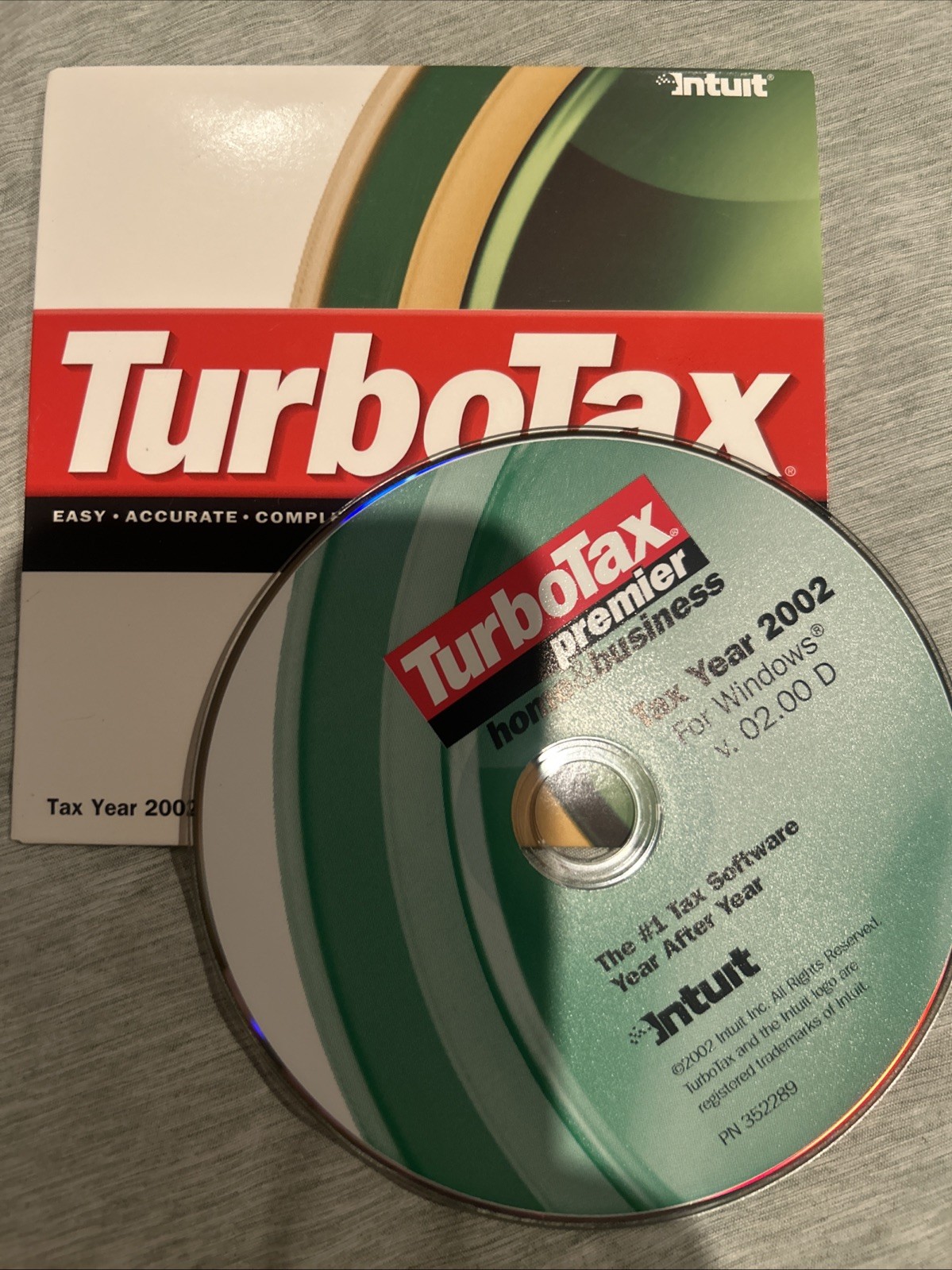 Quickbooks Version 5.0 Turbotax Premier Home & Business 2002 & 1999 ￼