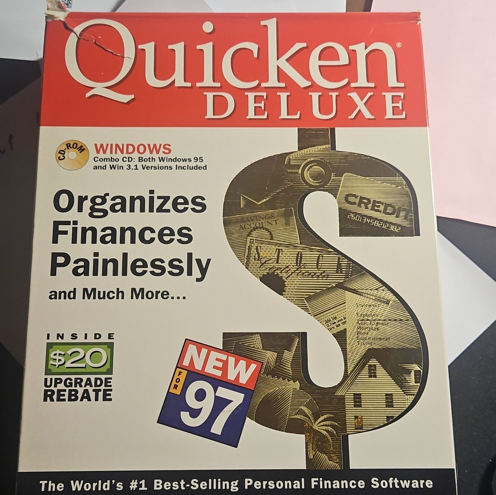 Quicken Deluxe 97 Personal Finance Software CD-ROM for Windows 95 & 3.1
