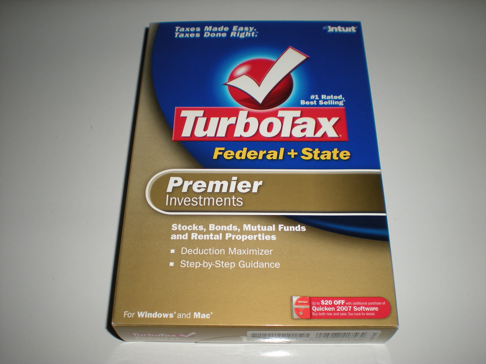 Turbotax 2006 Premier with state. New in box.