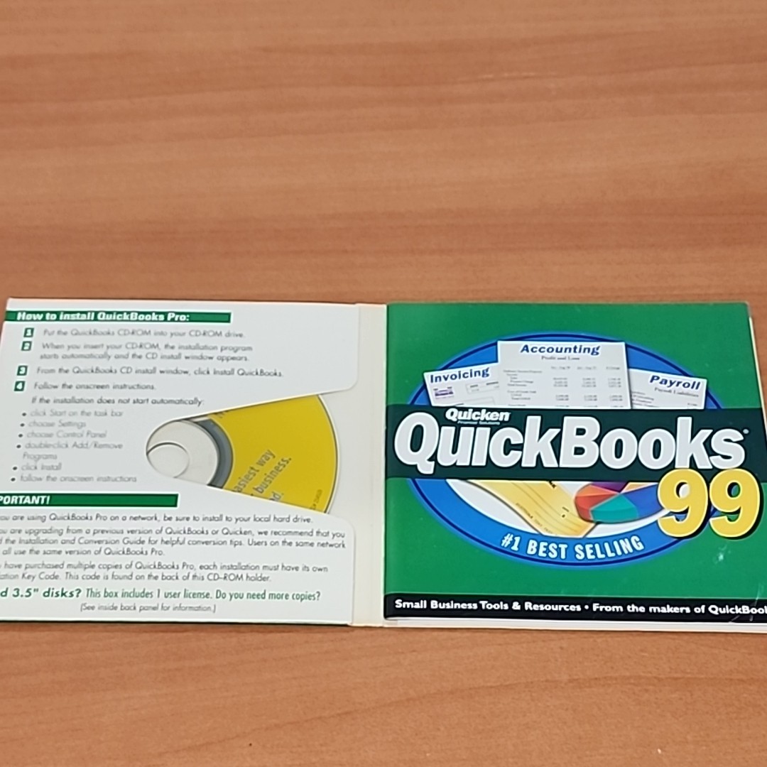 Quicken Quickbooks Pro 99 Software with product key