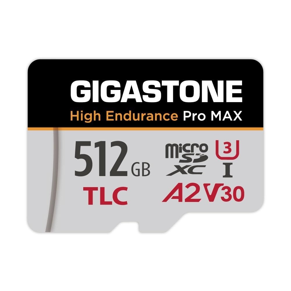 【5 Yrs Free Data Recovery】【Dash Cam】 GIGASTONE 256GB Micro SD Card, TLC High End