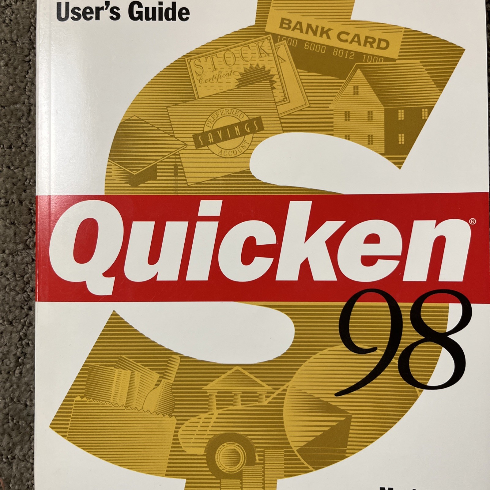 Quicken Deluxe ’98 Financial Software Macintosh Users Guide 1998 Version CD