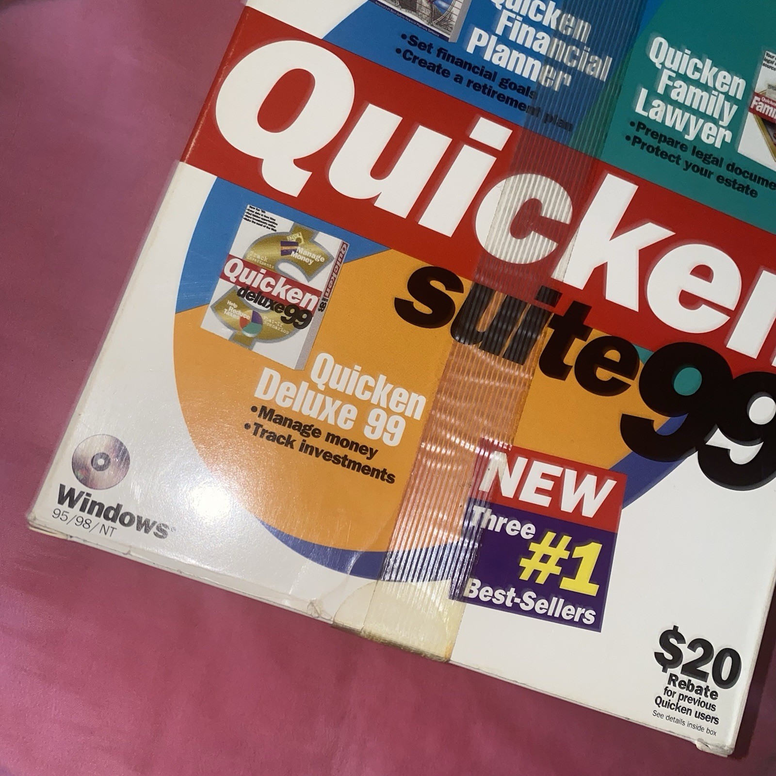 Quicken Suite 99 For Windows 95 / 98 / NT w/Family Lawyer & Financial Planner