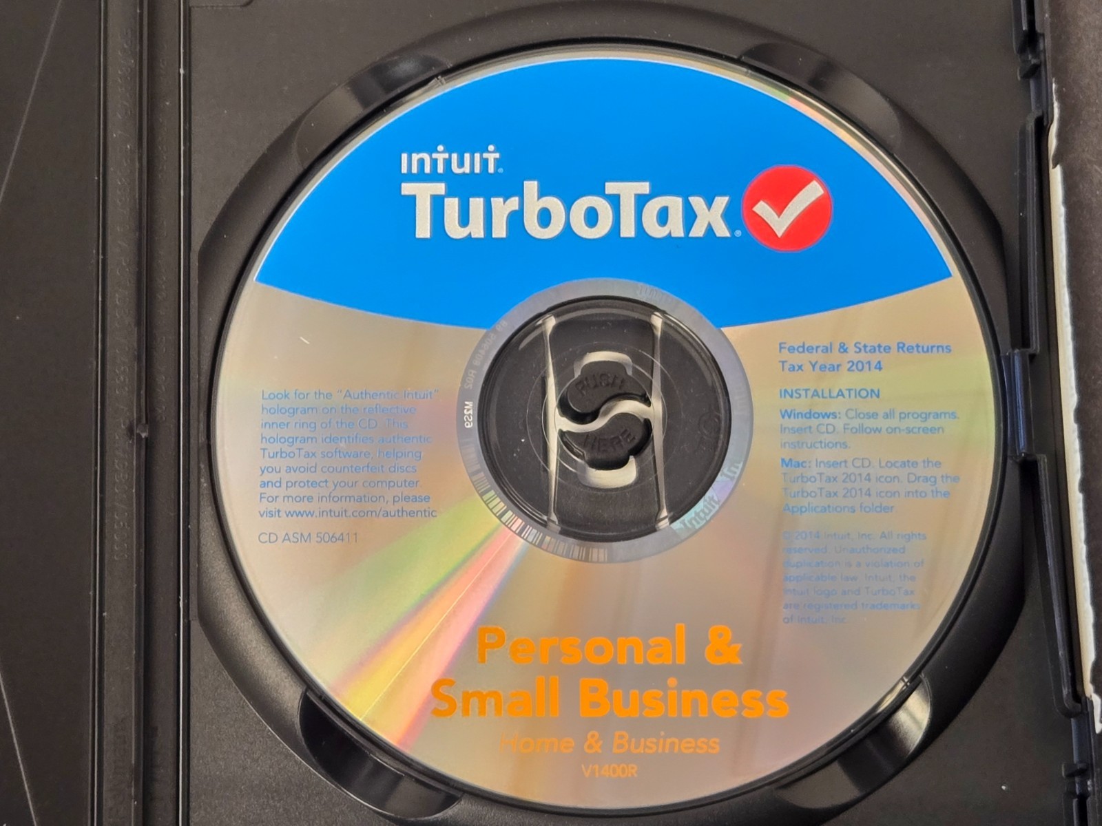 2014 Intuit TurboTax Home and Business CD – Windows/Mac