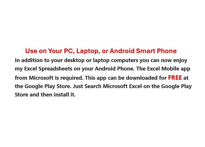 Car Maintenance Tracker Excel Spreadsheet, for PC or Android +FREE Checkbook Reg
