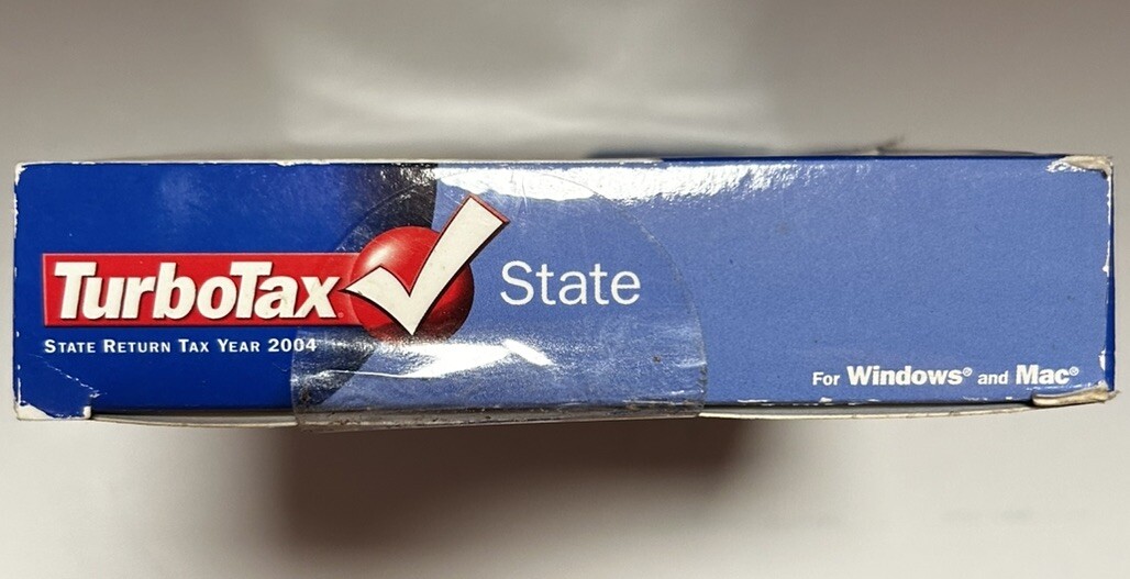 2004 Intuit TurboTax State Tax Returns For Windows And Mac PN 358586 SKU 6896549