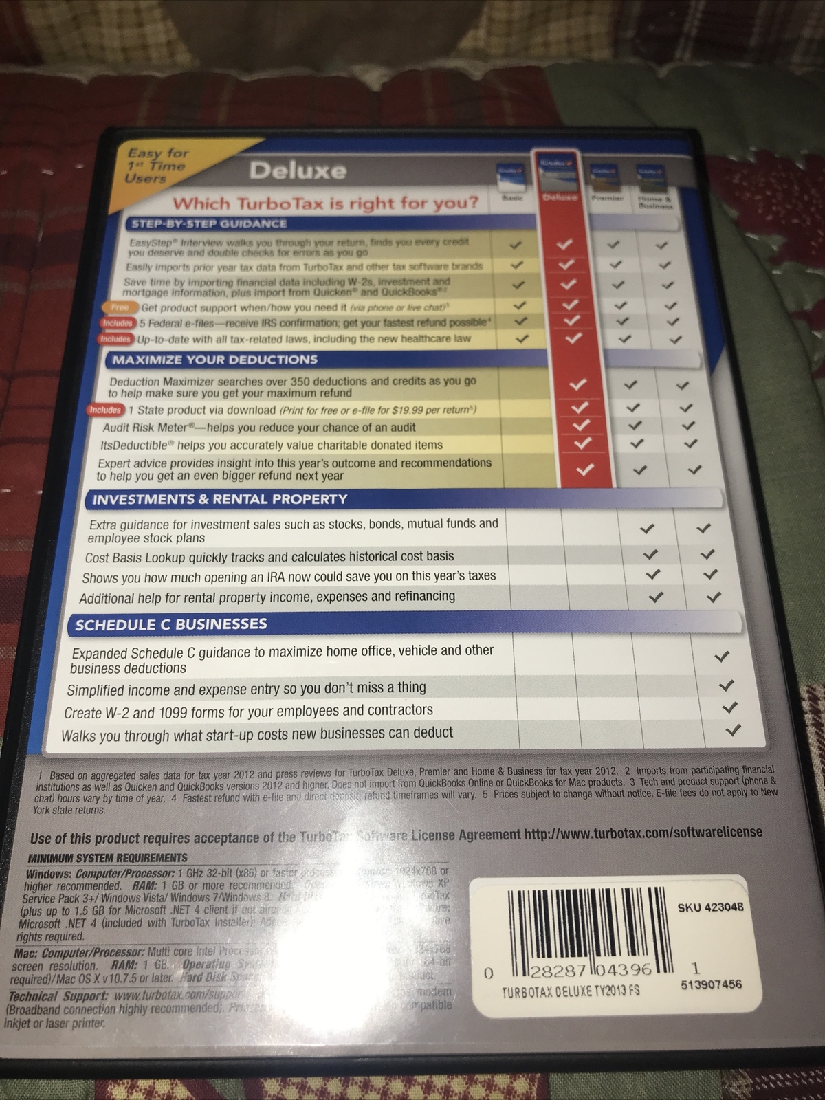 intuit turbotax deluxe 2012