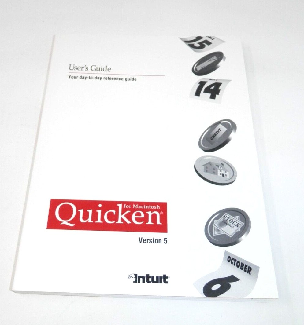 Quicken for Macintosh Version 5 New for 95 • 3.5″ Floppy Big Box Software Intuit