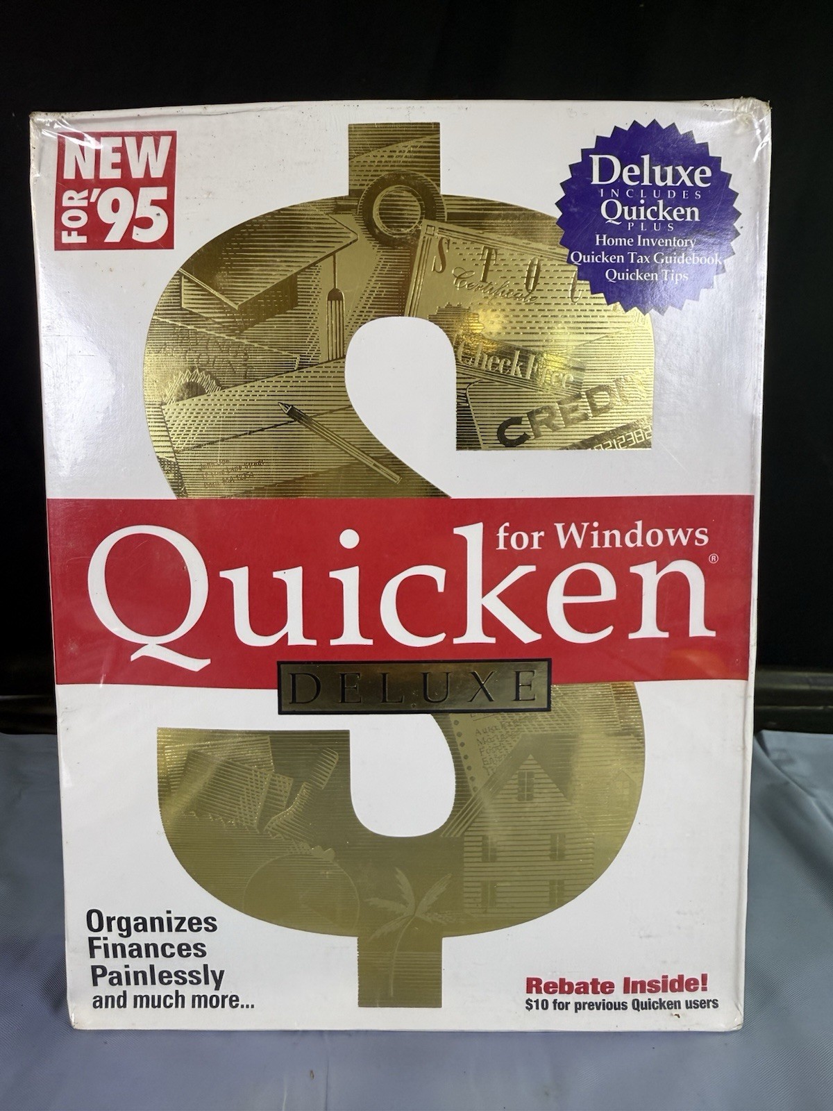 Intuit Quicken Version 4 For Macintosh – Brand New Sealed In Box – 3.5” Floppy