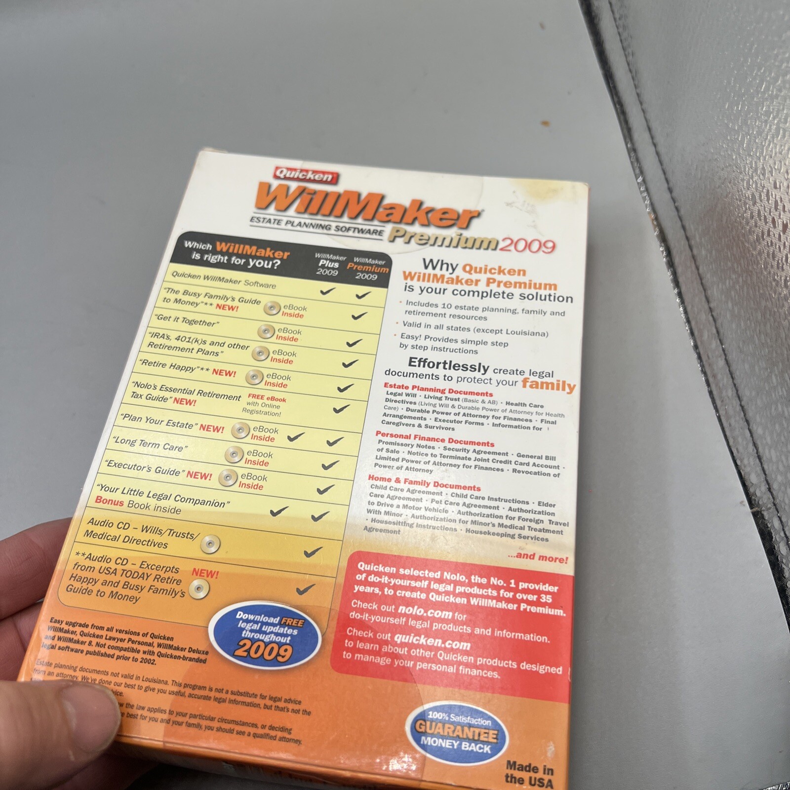 Quicken Willmaker Premium 2008 Estate Planning Software Windows 2000/XP/Vista