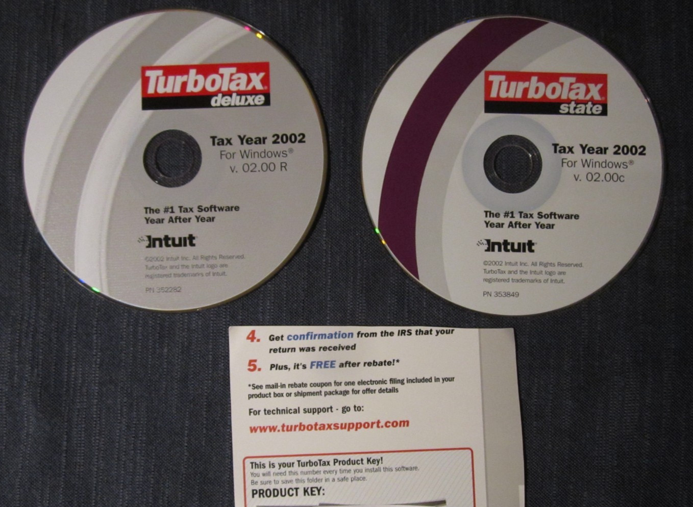 Turbotax 2002 Deluxe Federal State Tax Software Windows ONLY