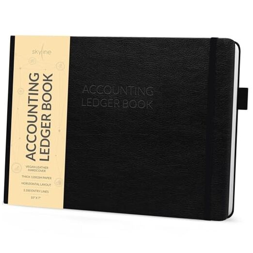 Accounting Ledger Book – Columnar Log Journal for Personal & Small Business