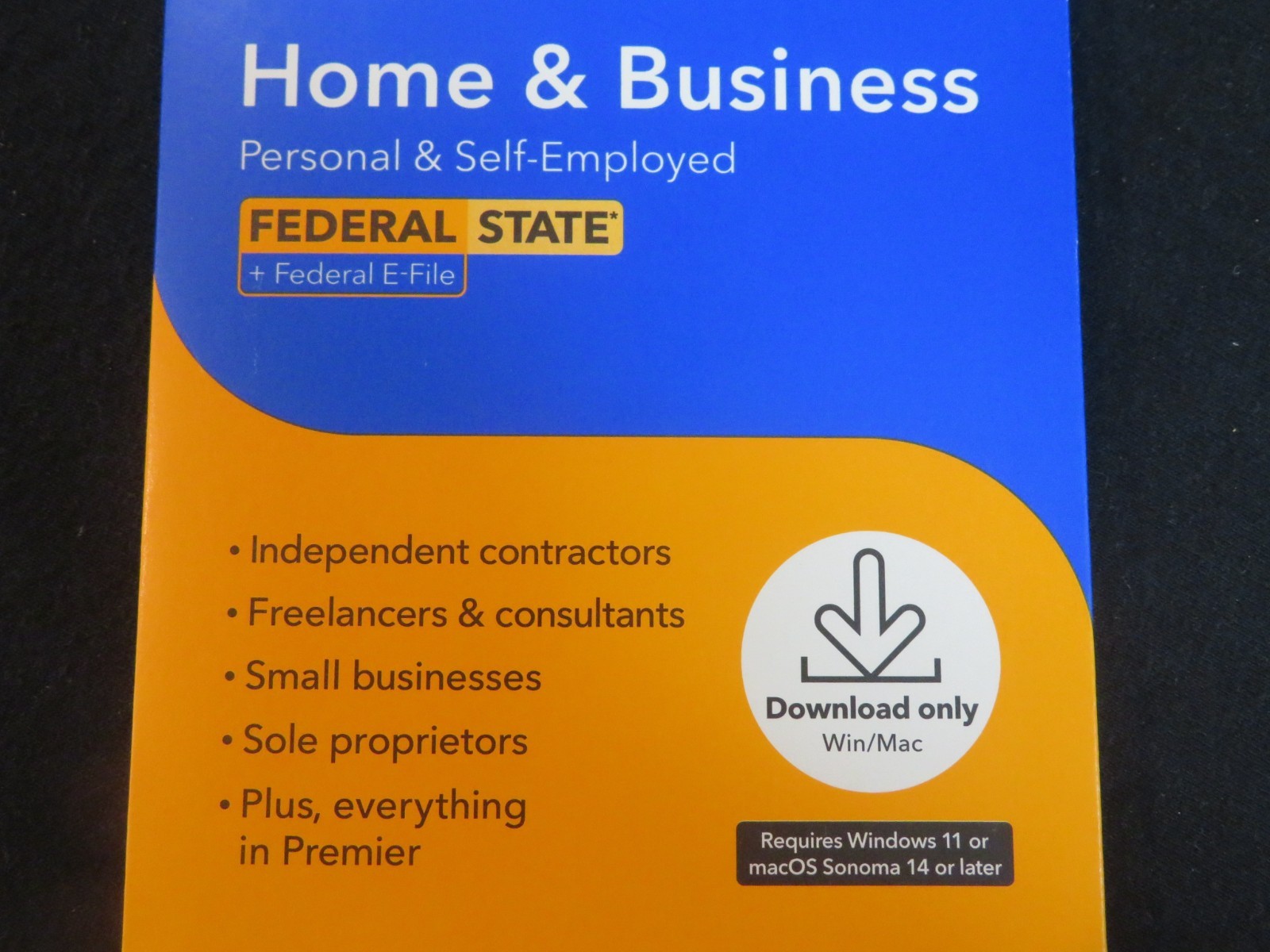 Genuine 2025 Intuit Turbotax Home & Business Federal State Window Mac Staples